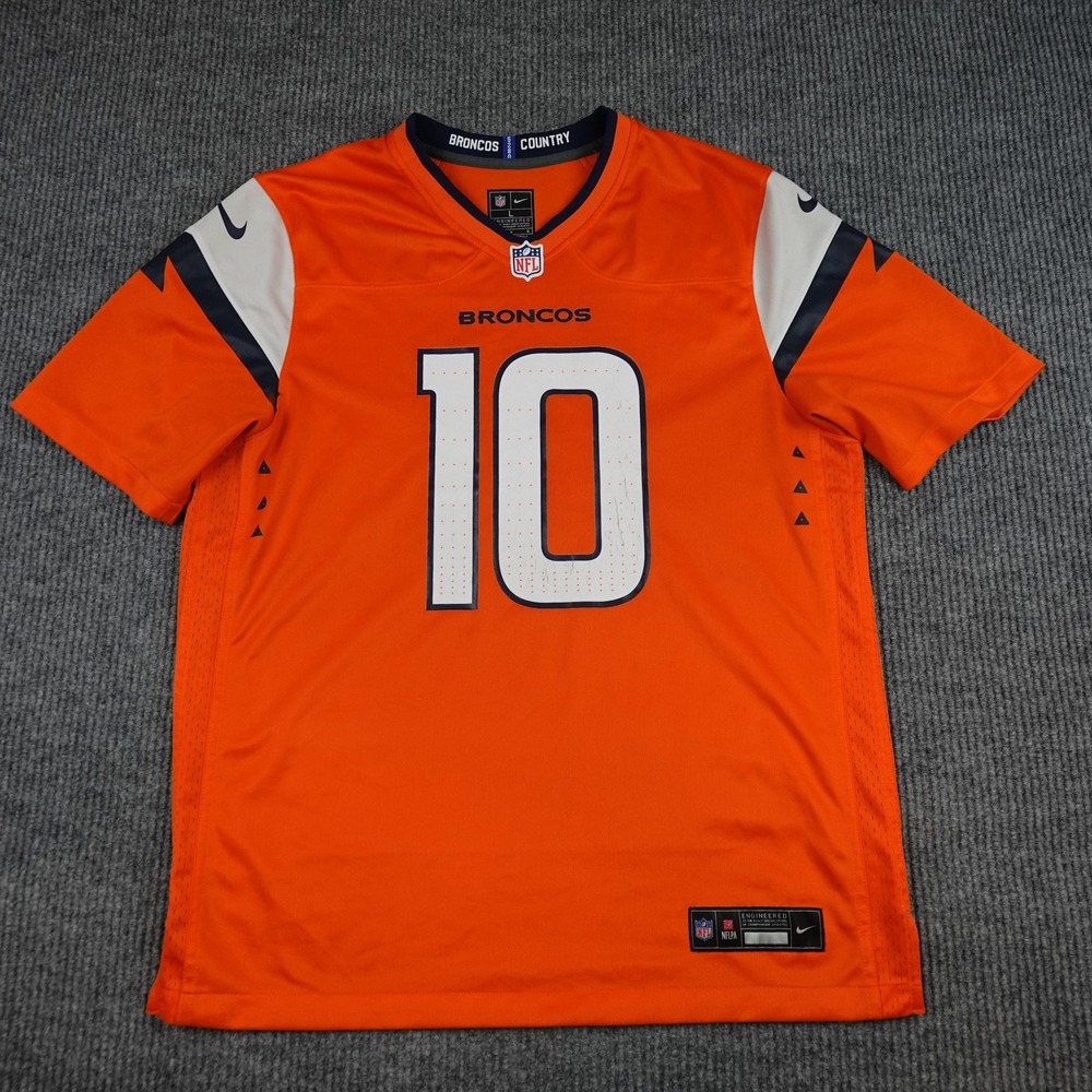 Nike Denver Broncos Bo Nix 10 NFL Football Jersey Mens Large Orange NFLPA